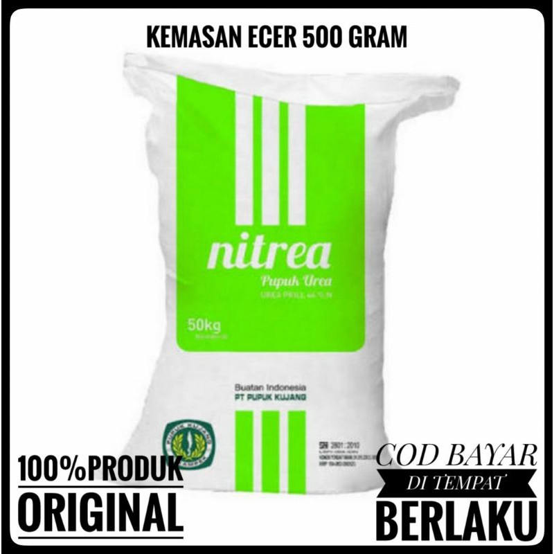 PUPUK UREA PENYUBUR SEGALA JENIS TANAMAN BUNGA SAYUR BUAH KEMASAN ECER 500 GRAM NON SUBSIDI