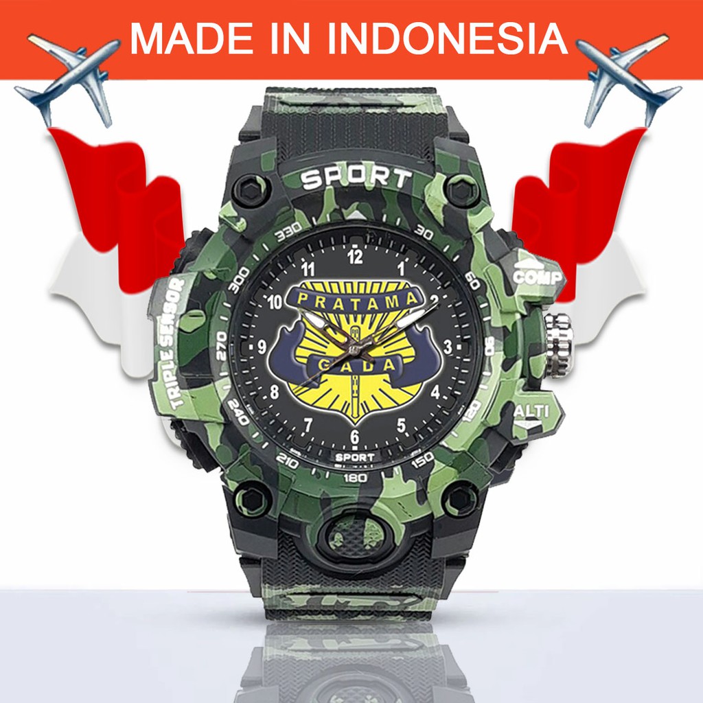 (EXCLUSIVE) JAM TANGAN GADA PRATAMA -SECURITY ARMY HITAM 1