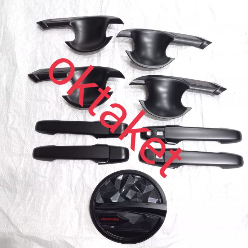 paket outer handle tank cover New Avanza Xenia Veloz 2021 2022 sporty hitam