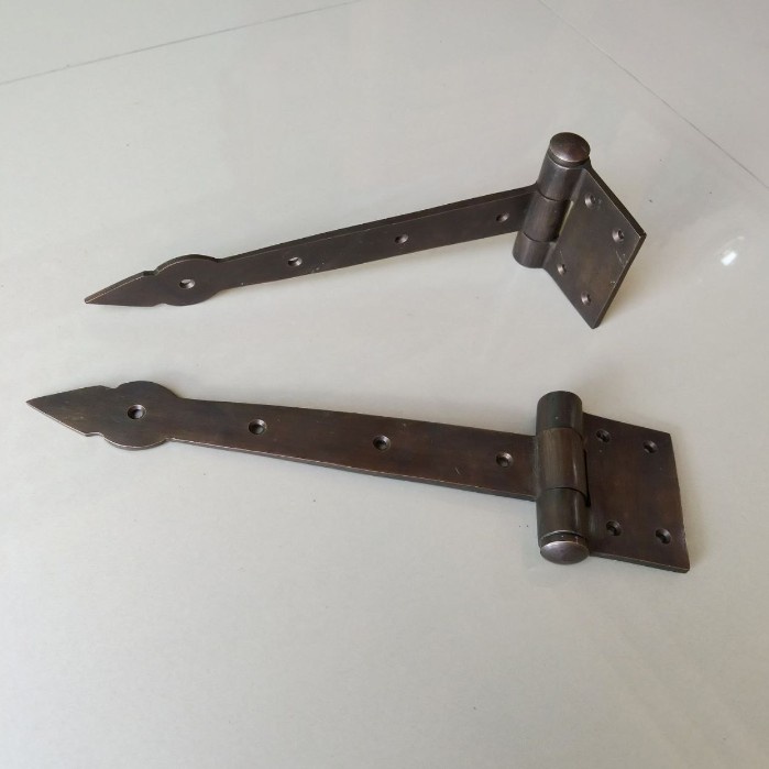 Jual Engsel Pintu Gerbang Kuningan Sepasang Model Pedang Polos 28,5 cm