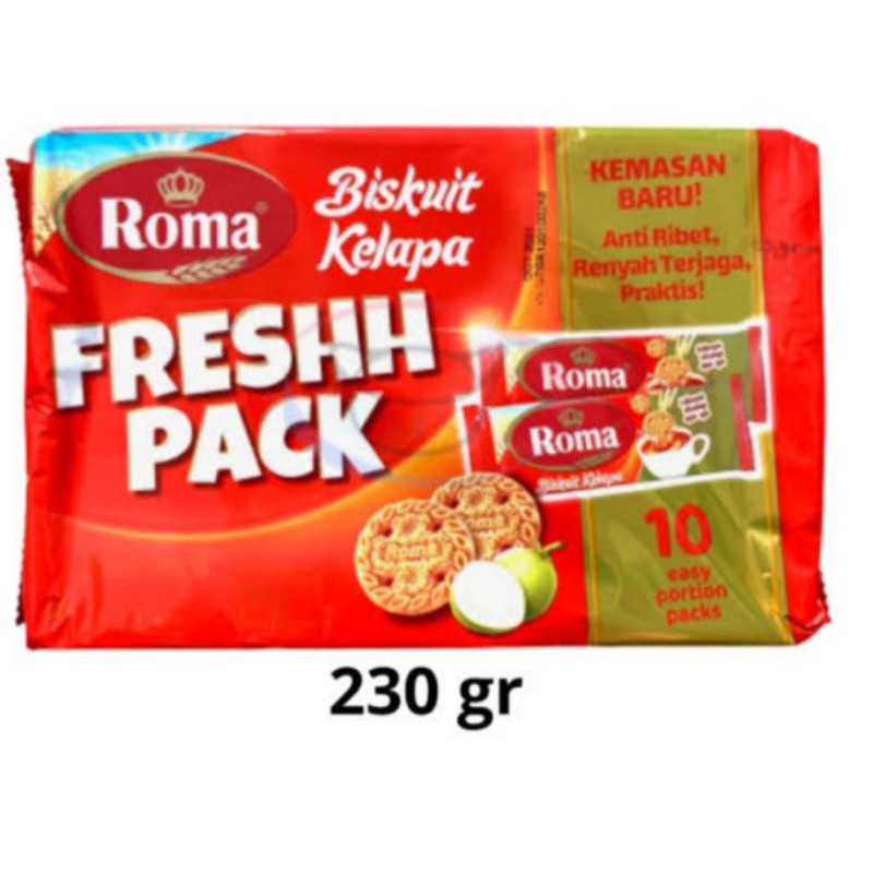 

Biskuit Roma Kelapa Fresh Pack 230gr