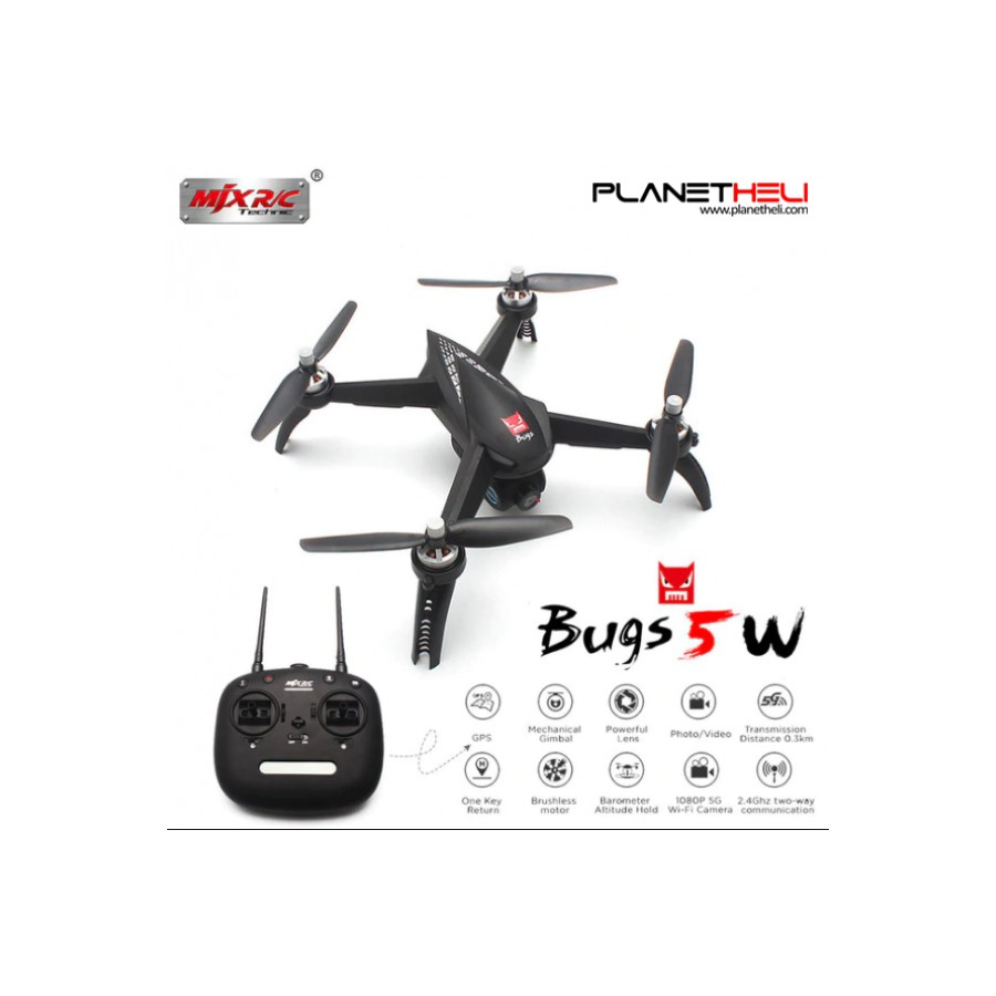 mjx bugs 5 w b5w 5g wifi fpv with 1080p camera gps brushless altitude hold rc drone quadcopter rtf