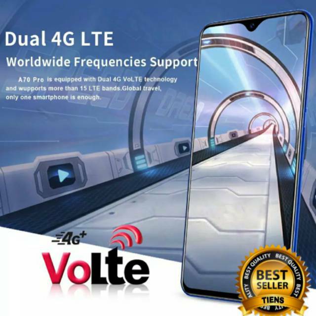 Smartphone 4G LTE MURAH A70 Seriez RAM 6GB ROM 128GB