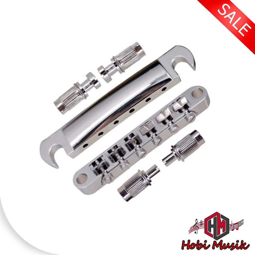 Tremolo Gitar Elektrik Gibson Bridge Black/Chrome