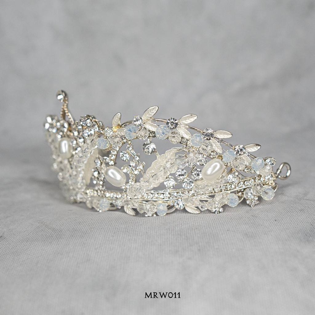 [SIAP KIRIM] HEADPIECE PERNIKAHAN MAHKOTA PENGANTIN BRIDAL CROWN MRW011