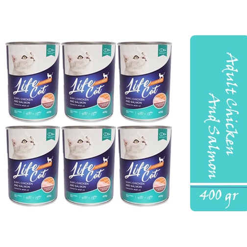 Life cat kaleng 400 gr 4 varian rasa Kitten Adult