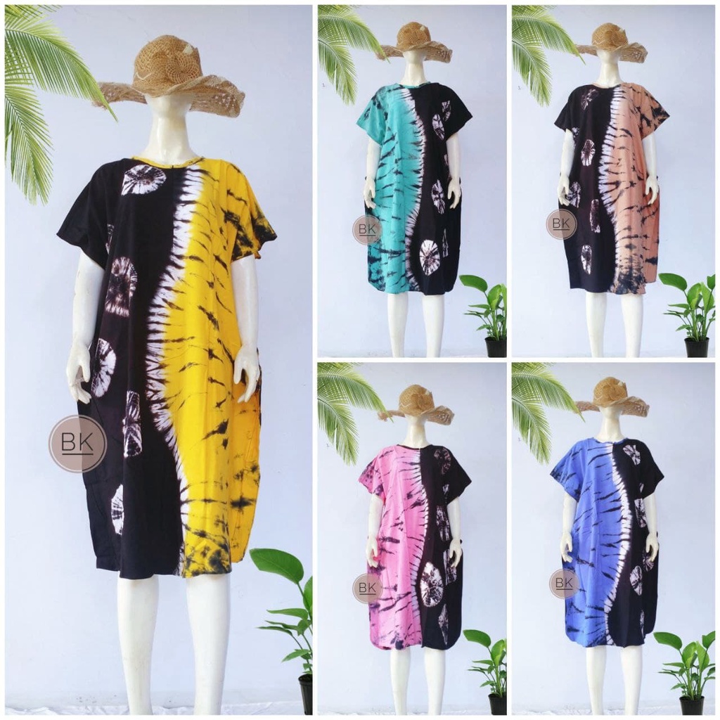 DASTER ARAB KAFTAN LOWO CORAK TIE DYE TIDI VIRAL SIZE JUMBO LD 140 KAIN RAYON CANDI MEKAR HALUS TEBA