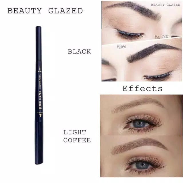 ZXY Shop | Beauty Glazed Pencil Double Head Eyebrow 4 Warna | Pensil Alis Beauty Glazed