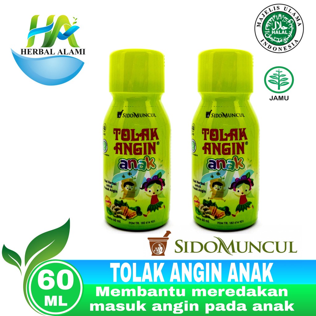 Tolak Angin Anak Cair Sido Muncul 60ml - Tolak Angin Anak Botol