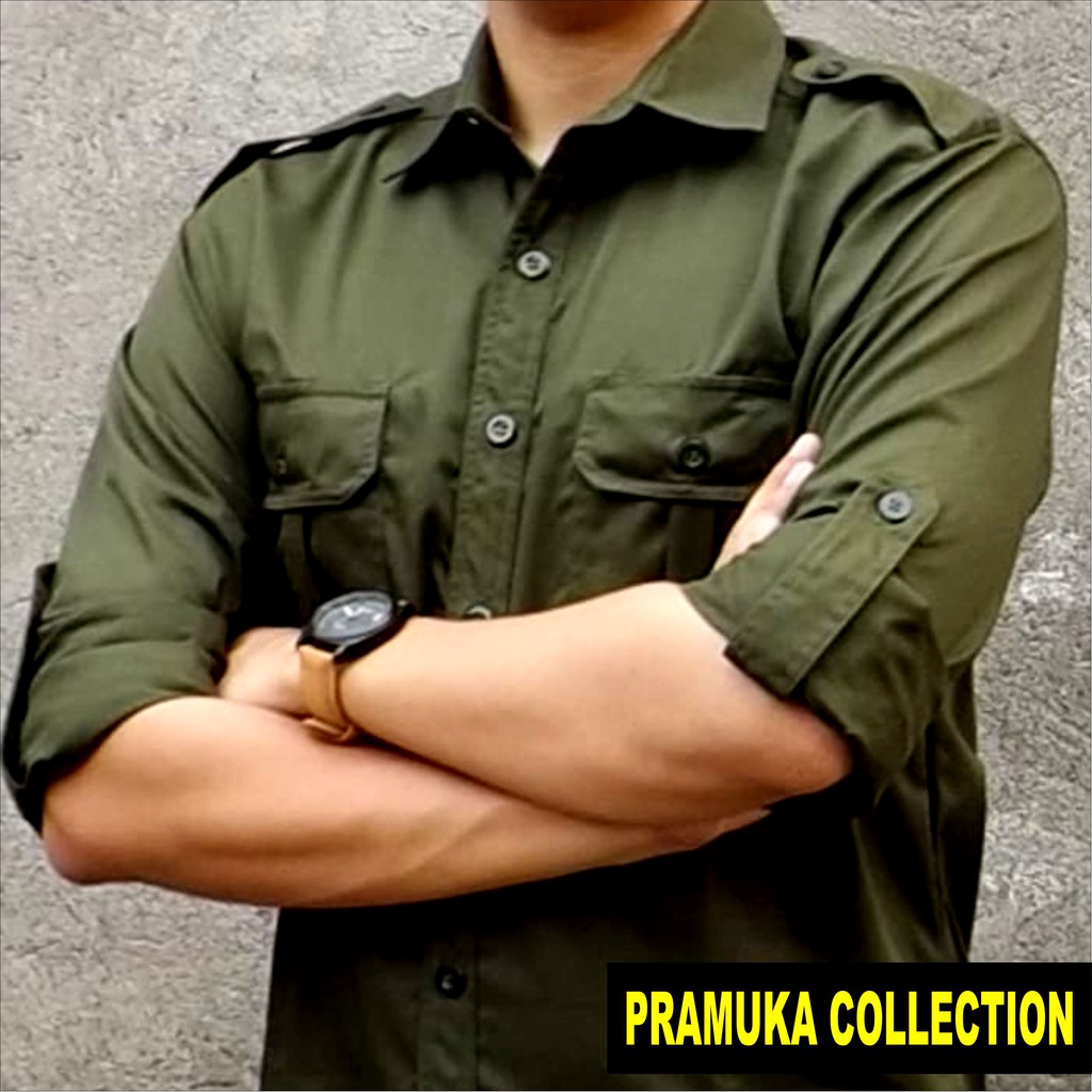 KEMEJA LAPANGAN PDL LENGAN PANJANG PRAMUKA PNS DINAS