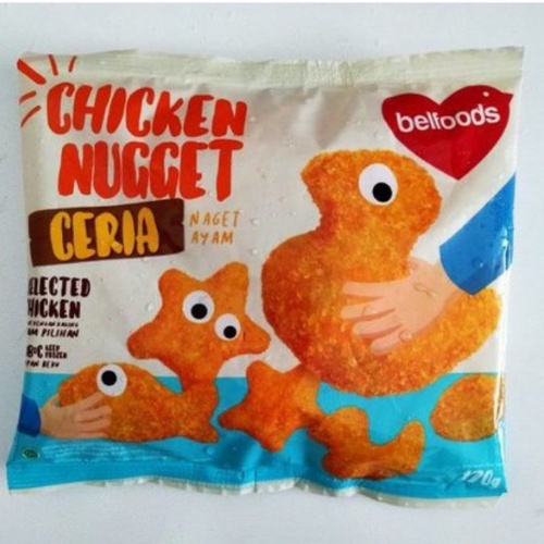 

Belfoods Chicken Nugget Ceria 170 gr Frozen Food Cikarang