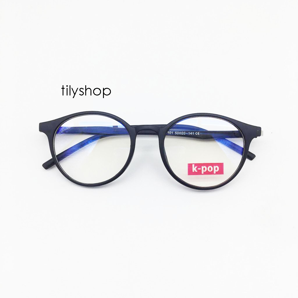 Frame Kacamata Minus ANti Radiasi Fashion Billie K-Pop Oval Strip Pria Wanita Termurah