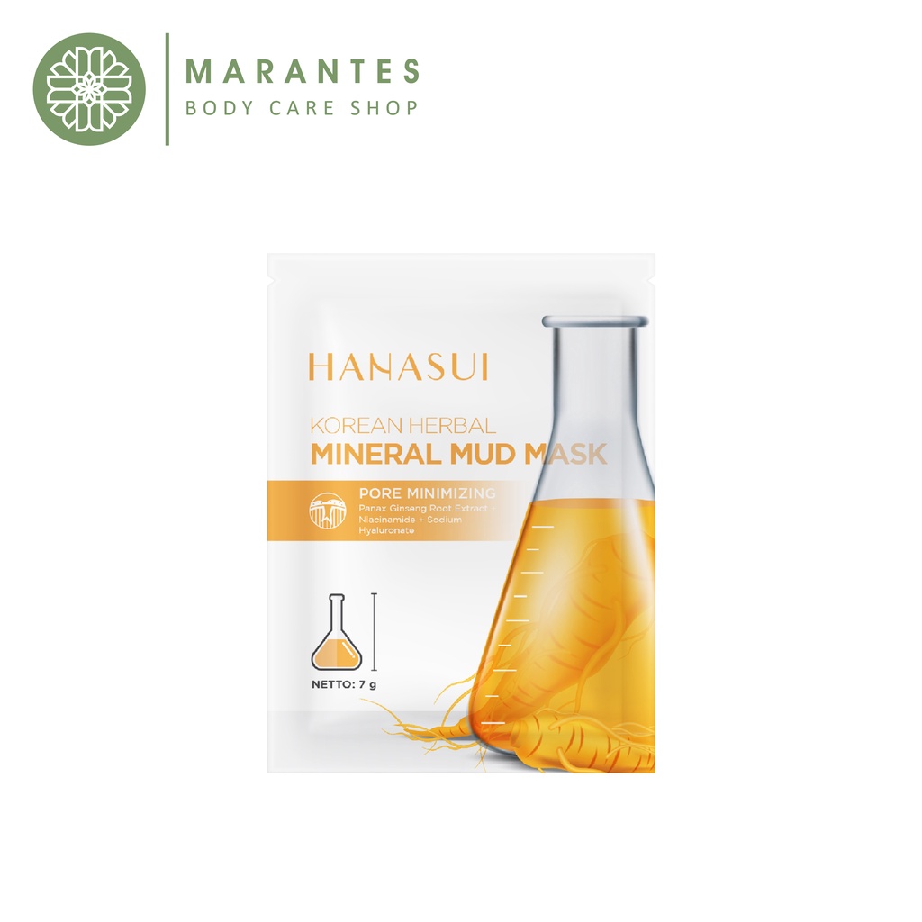 Hanasui Masker Mineral Mud Mask Korean Herbal