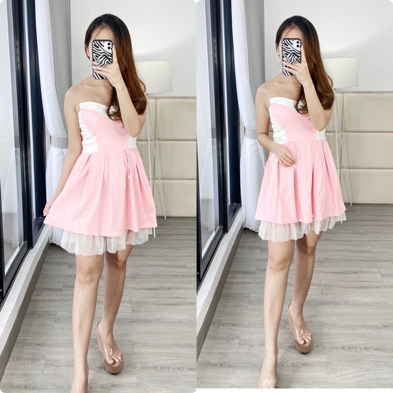 real pic dress fashion wanita / middle dress / dress import wanita / dress kondangan