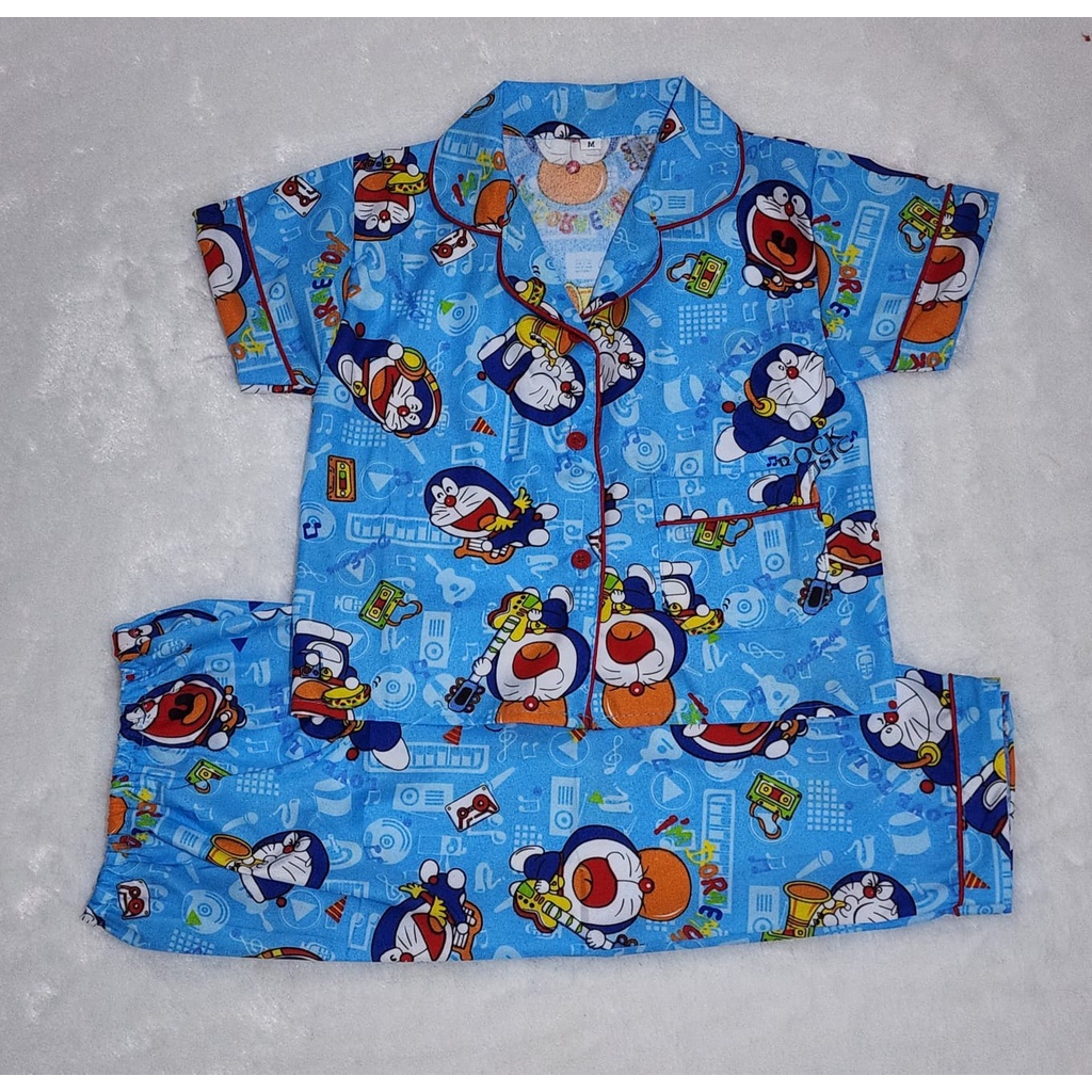 Piyama Baju Tidur Anak Doraemon usia 1-6 Tahun