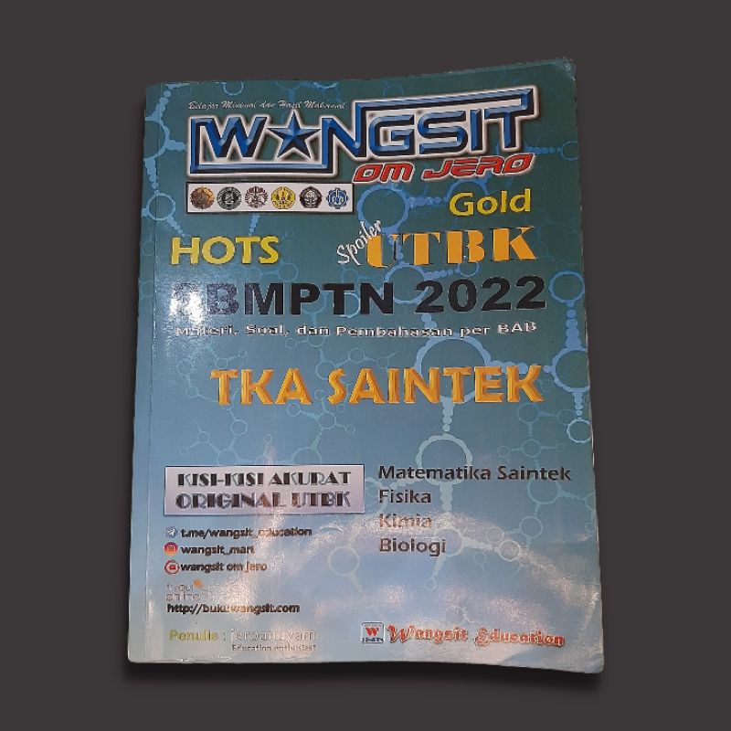 Preloved Wangsit Gold UTBK SBMPTN 2022 TKA SAINTEK