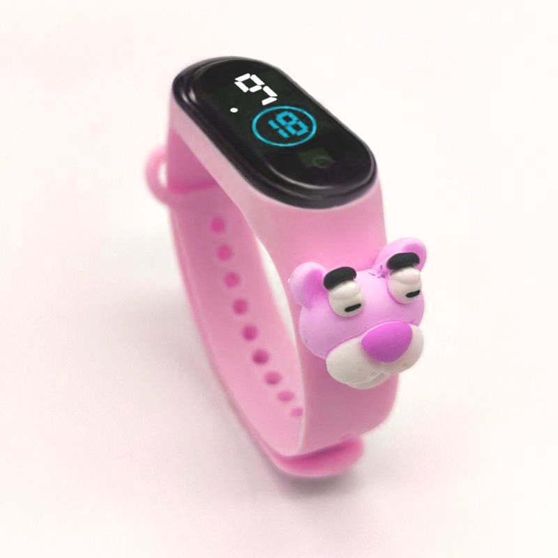 Jam Tangan Elektronik Tahan Air IP67 Motif Kartun Anak Laki-laki Perempuan LED Minimalis Gelang-6