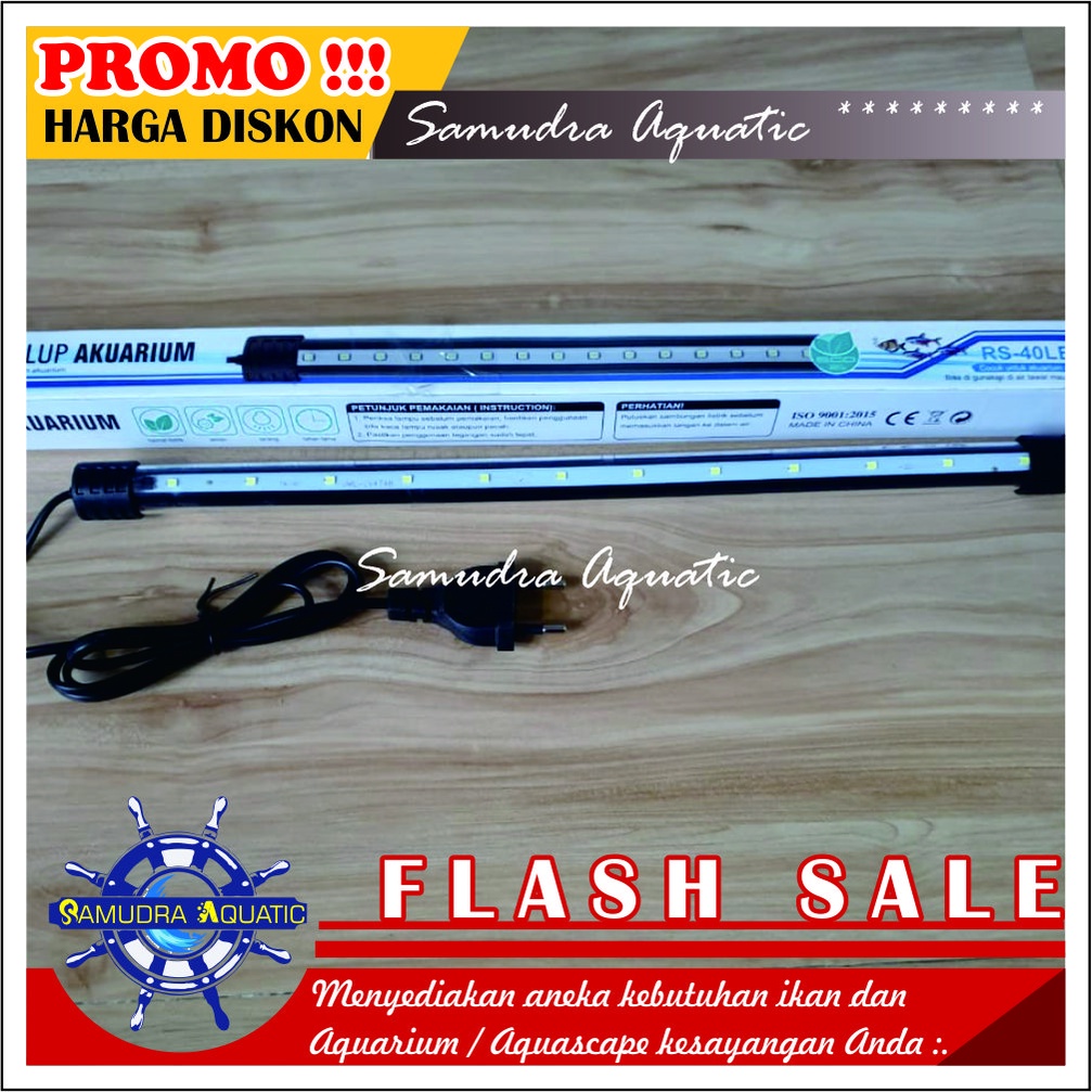 Lampu Aquarium CELUP 40 cm, Lampu Celup Aquarium Aquscape HEMAT ENERGY (GRATIS Bublewrap &amp; Kardus)