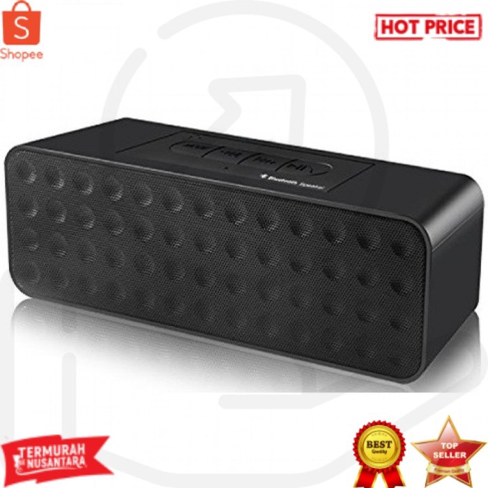BestFire Portable Bluetooth Speaker + TF Card Slot + Mic LV900 [Hitam]