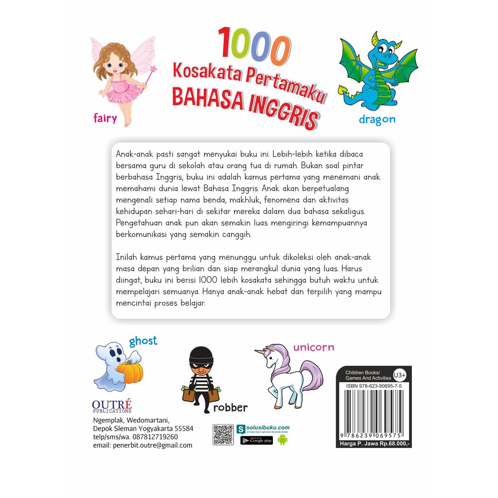 Promo Buku Anak 1000 Kosakata Pertamaku Bahasa Inggris Outre