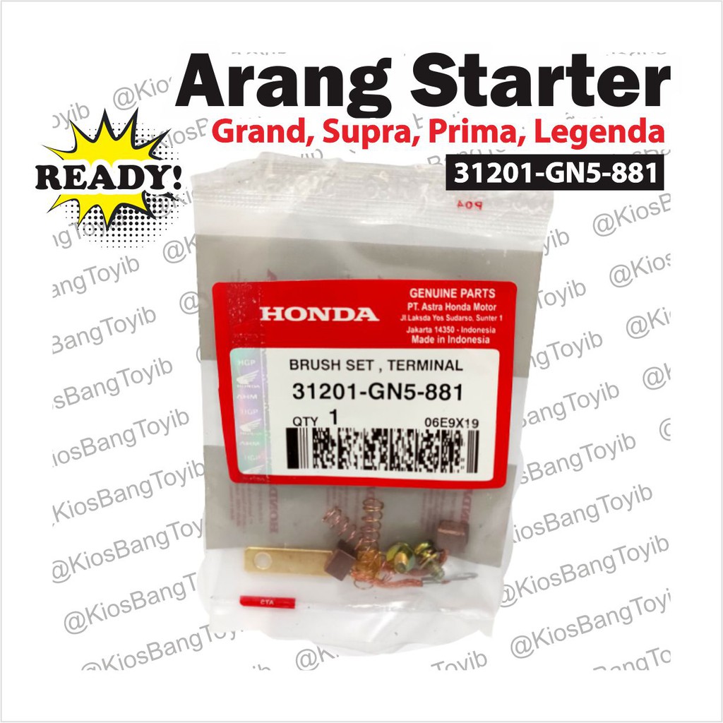 Arang Cool Stater Starter Brush Set Grand, Supra, Supra Fit New, Legenda, Prima (31201-GN5)