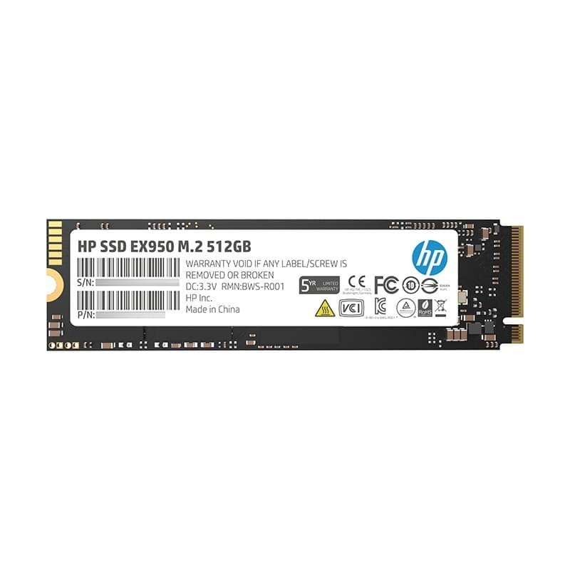 HP SSD EX950 512 GB - 3D NAND - M.2 NVME - PCIe 3.0 - Garansi 5 Tahun