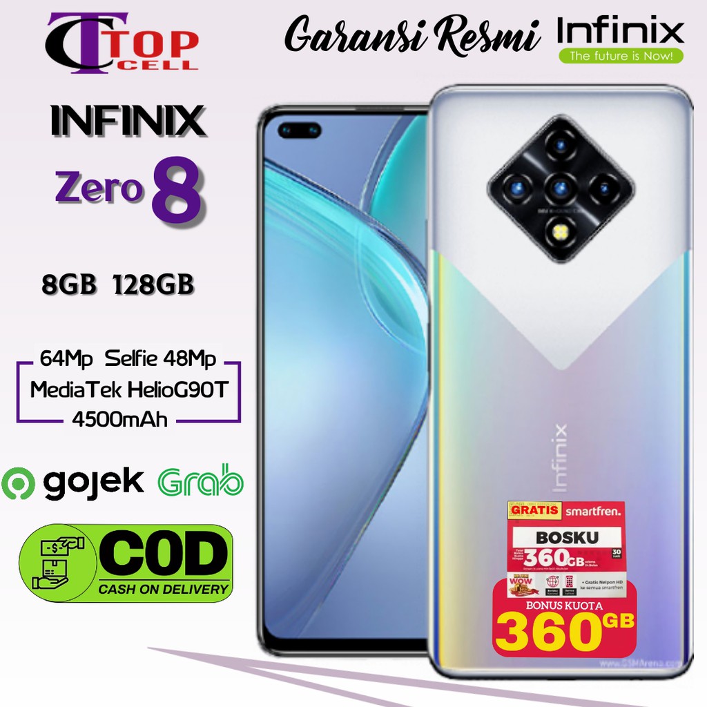 Infinix Zero 8 Ram 8GB+128GB Garansi Resmi Infinix
