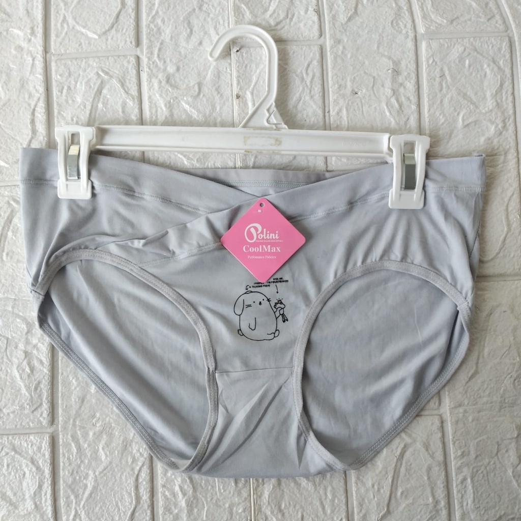 Celana Dalam Hamil Jumbo TALLY CD HAMIL C9866 / VS Maternity Panties Celana Dalam maxi kantung 1/2 perut polos c 9866