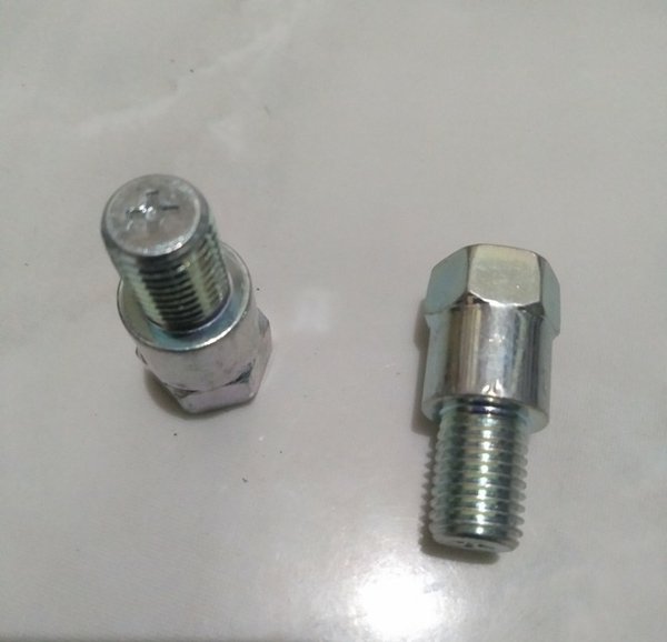 sambung spion Honda drat 14 Darat bawah ulir kanan drat atas ulir kiri