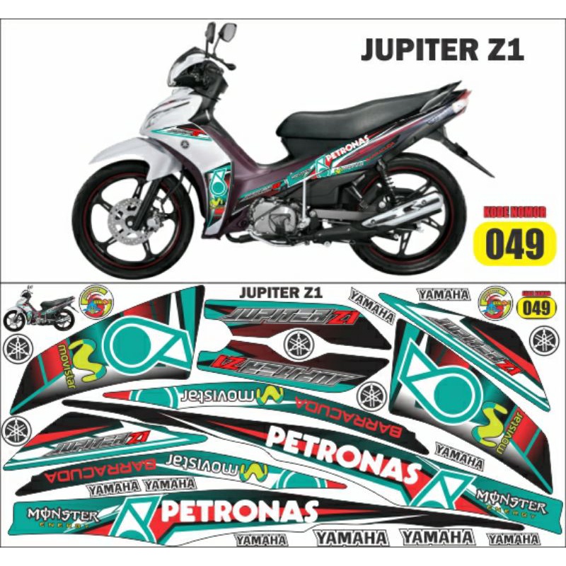(Bisa COD) striping variasi Jupiter Z1 Jupiter Z robot shark RC grafis stiker jupiterz1 2010-2022 Pe