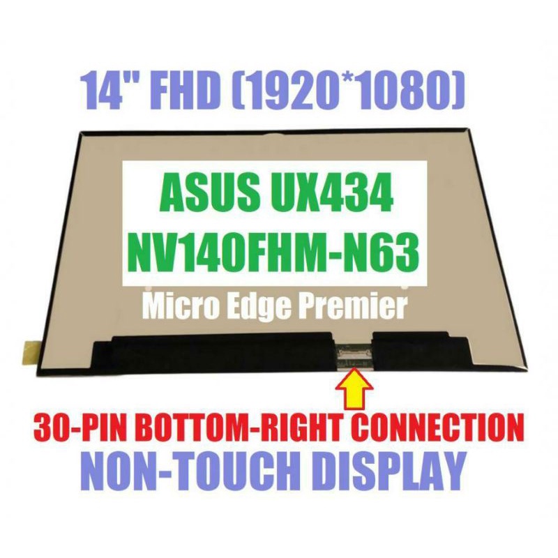LED LCD ASUS ZENBOOK 14 UX434 UX434F UX434FLC UX434FL UX434AF NO TOUCHSCREEN