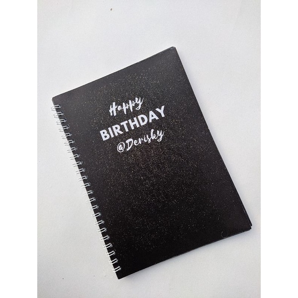 Terlaris Gift Book costum anniversary book / Birthday Book (Spiral)