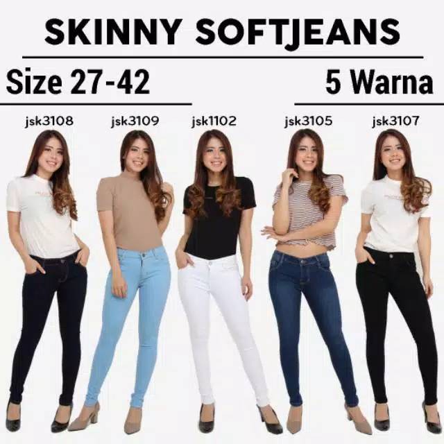 Celana Skinny Jeans Wanita Denim JSK Jeans Original Import Celana Jeans
