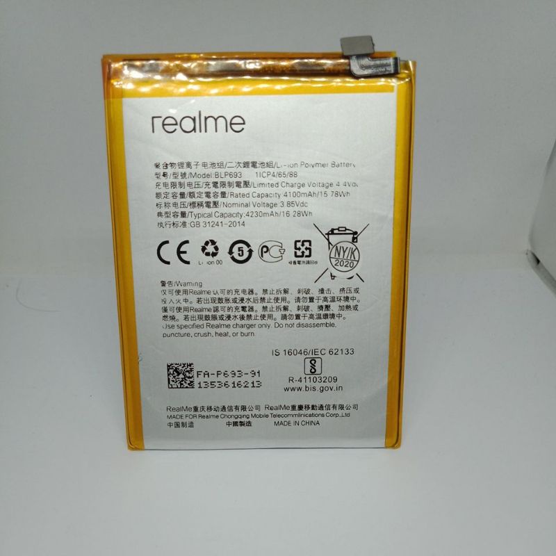 BATRE BATRAI REALME 3OC BLP693 ORIGINAL