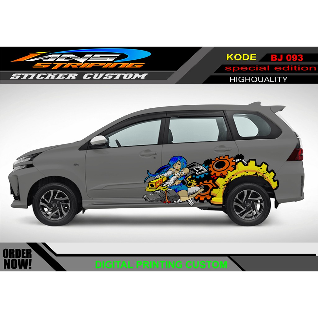 STIKER STRIPING MOBIL AVANZA XENIA