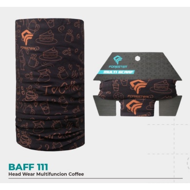 FORESTER - BAFF 111 - Head Wear Multifunction Coffee - 100% ORI