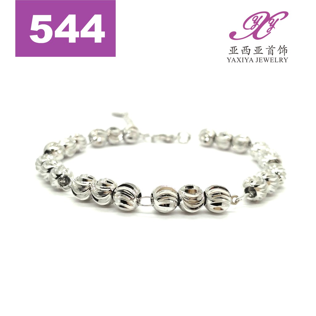 Yaxiya Gelang Wanita Korea Infinity Perhiasan Lapis Emas 18k 544-3