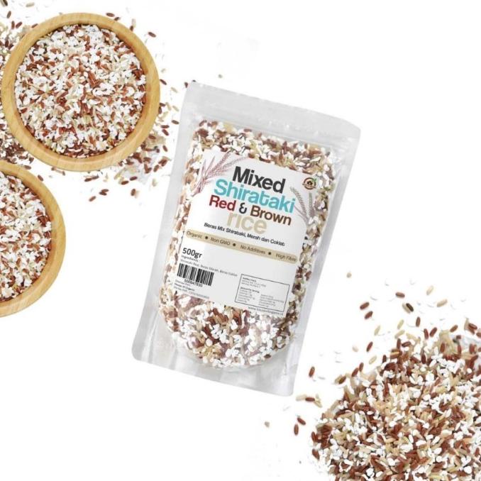 

HOUSE OF ORGANIX MIXED SHIRATAKI , RED AND BROWN RICE 500 GR