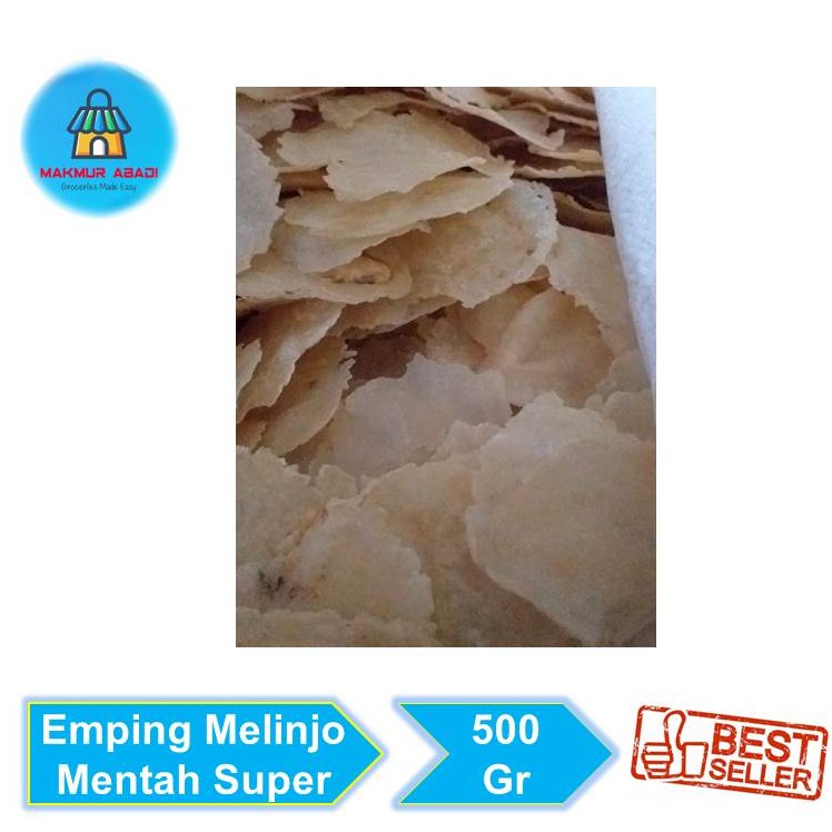 

Emping Melinjo Mentah Super Ukuran Sedang 500 gram