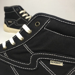 Sepatu Patrobas Equip High Black White Original (FREE KAOS KAKI)