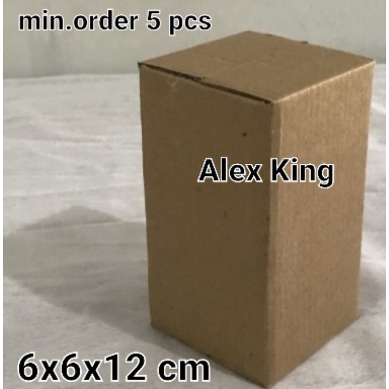 

Kardus / box / uk. 6 x 6 x 12 cm / karton packing polos baru ST