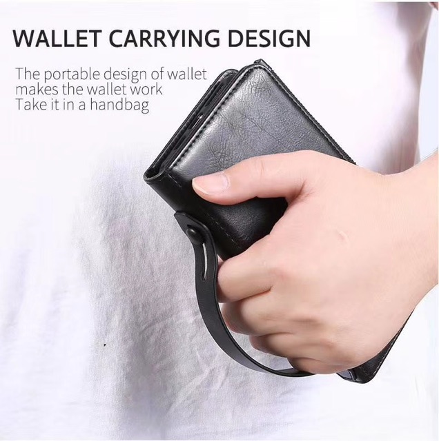 Casing Samsung Case Dompet Samsung S20 Case Kulit Dompet S20Plus S20 ULTRA IPHONE 11 IPHONE 11 PRO IPHONE 11 PRO MAX Leather Case iPhone Case Kulit Dompet iPhone Casing Dompet Kulit iPhone Detachable Magnetic Flip Cover with Card Holder Slots Zipper PU