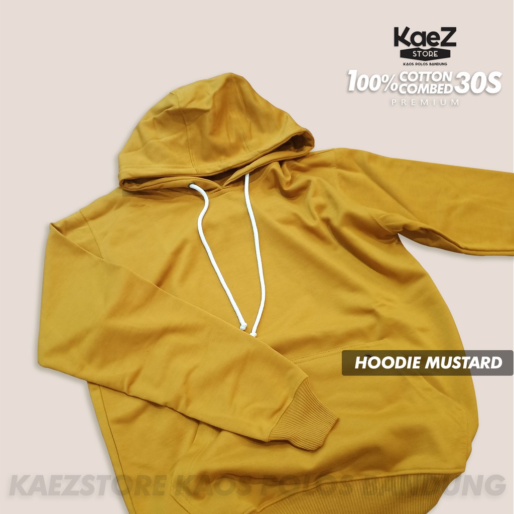 HOODIE POLOS YELLOW MUSTARD COTTON BABY TERRY
