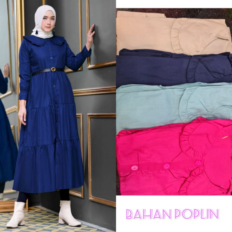 MIDI DRESS KATUN POPLIN