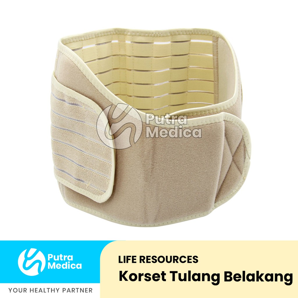 Life Resources Double Side Pull Lumbar Sacral Supporter / Korset Tulang Belakang / Lumbal / Alat Terapi Cidera