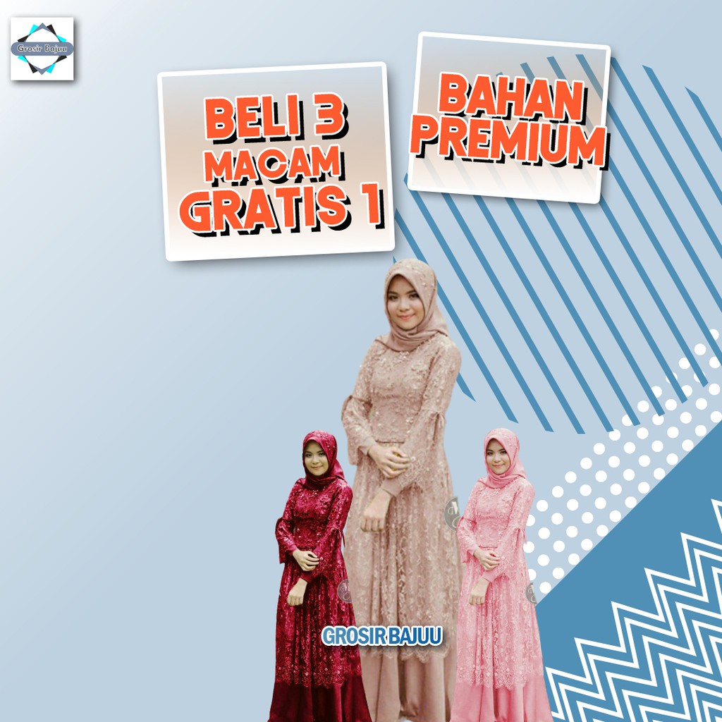 GAMIS BRUKAT PEVITA MUTIARA DRESS MUSLIM TILLE MUTIARA grosirbaju