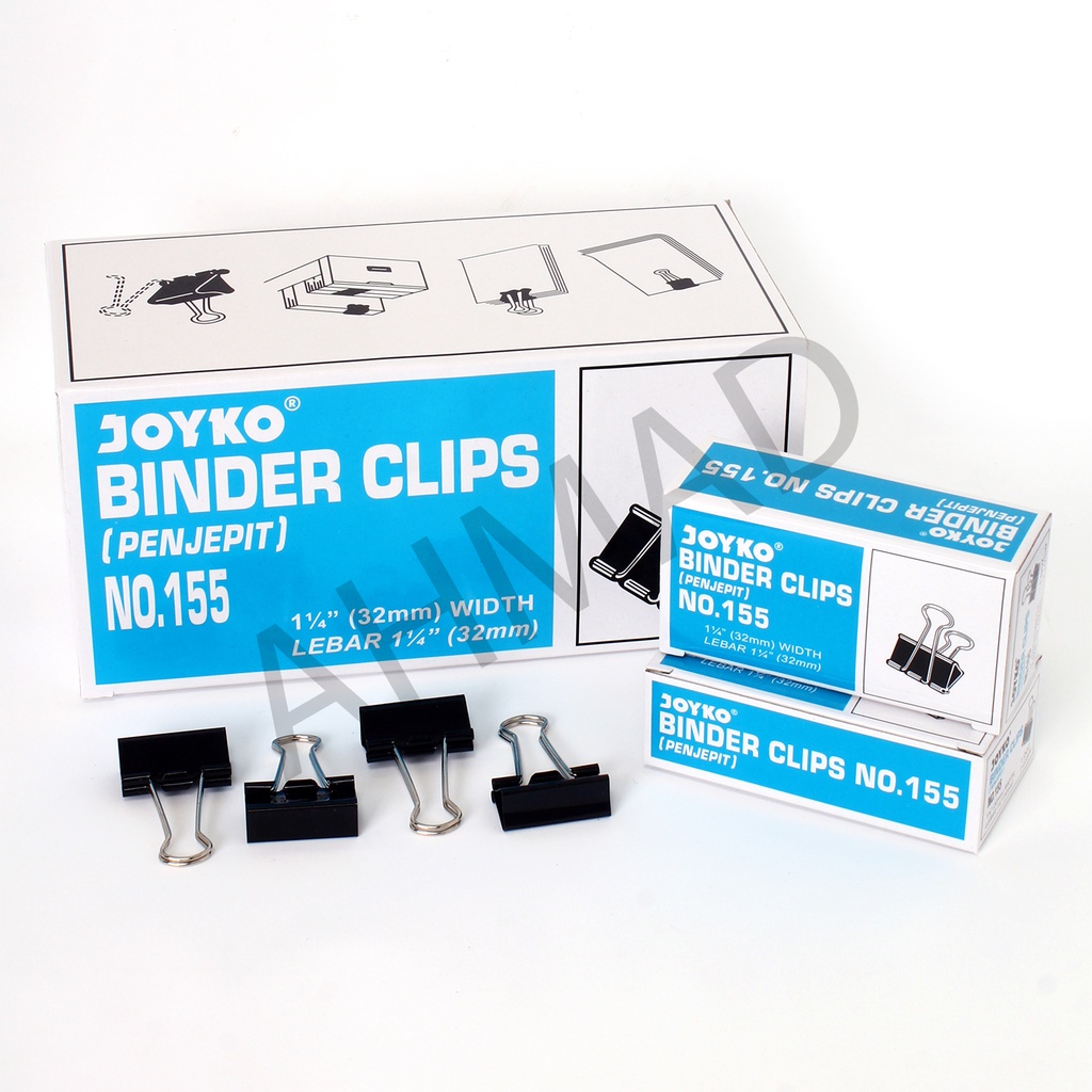 

Joyko Binder Clip No. 155 / Penjepit 32 mm [ PACK KECIL ]