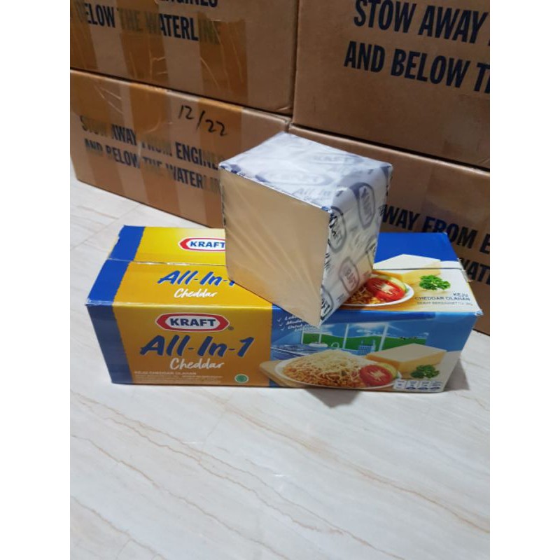 Jual Keju Kraft Cheddar All In One 500gr Repack/keju Kraft All-in-1 ...