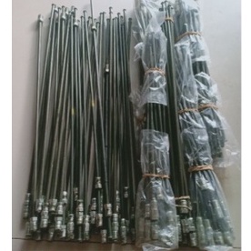 Pipa selang Minyak Rem Besi Nepel 10 Diameter 5 mm Panjang 100 cm harga per1 pcs
