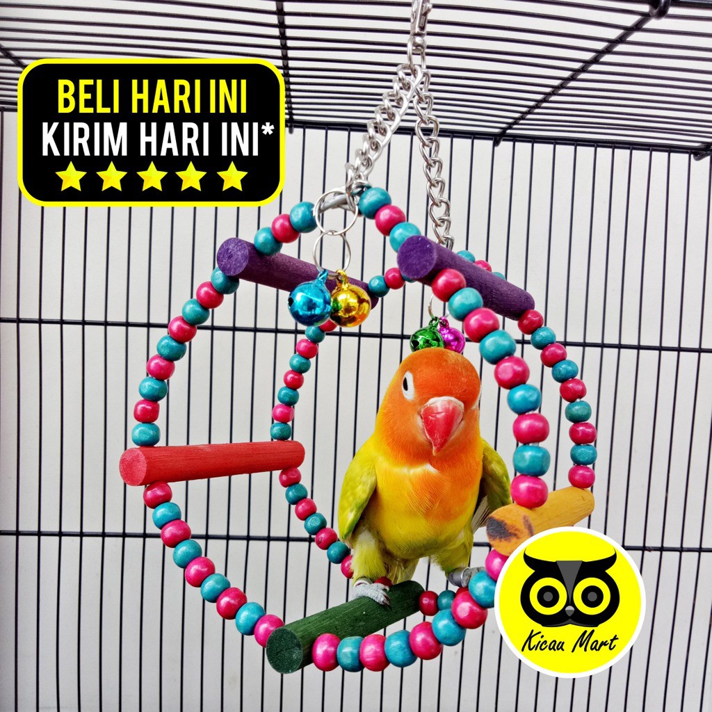 AYUNAN BURUNG OCTAGON MAINAN PARROT LOVEBIRD PARKIT FALK MAINAN SUGAR GLIDER HAMSTER MARMUT OCTAJL